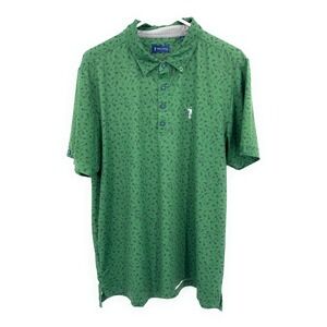 William Murray Men's Green Polo Golf Shirt Summer Mens Size L